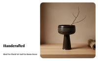 Flower Vase Traditional Aesthetic Flower Arranging Minimalist Design Pot for Hobbyists, Beginners