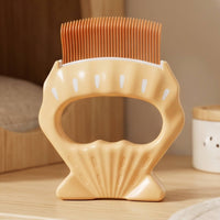 Pet Grooming Comb Gentle Comb with Plastic Handle Comfortable Sturdy for Cats, De-Shedding