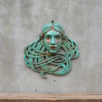 Wall Sculpture Sculptural Head Sculpture Decorative Wall Plaque for Studio