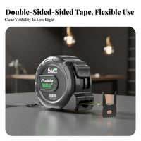 Self-Locking Tape Measure Easy to Read Luminous Steel Tape Measure High Precision Heavy Duty Retractable Ruler for DIY Enthusiasts, Indoor, Outdoor