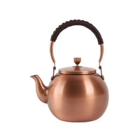 Copper Kettle Stovetop Tea Kettle Wrapped-Handle Vessel for Home