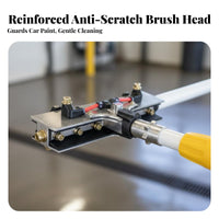 Powered Spray Wash Brush Mark-Safe Soft Bristles High Pressure Cleaning Brush for Bus Owners