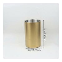 Stainless Steel Ice Tub Straight-Sided Double-Layer Ice Tub Rust-Resistant