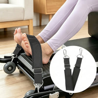 Stretching Strap with Metal Hooks Double-Loop Stretching Strap with Loops Adjustable-Length for Yogis, Stretching