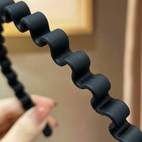 Wave Pattern Headband for Face Washing and Makeup, Non-Slip Lightweight Facial Cleansing Unisex Accessory