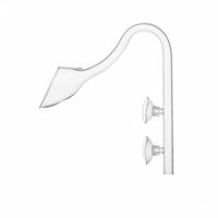Aquarium Inflow Outflow Pipe Crystal Clear Trumpet Outflow Pipe Elegant Design