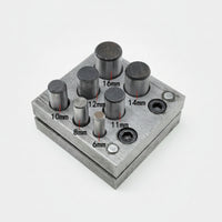 Punch Die Block with Seven Posts Compact Metal Sheet Puncher Hardened