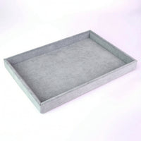 Rectangular Velvet Jewelry Tray Shallow Jewelry Organizer Tray Open-Top Soft for Drawer, Dresser, Vanity