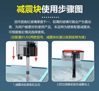 鱼缸瀑布式过滤器三合一循环外置过滤器鱼缸小型壁挂净水过滤设备 XP-02适合长5-20cm（简配）