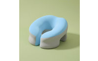Contoured U Shape Memory Foam Neck Pillow Hollow Design Memory Foam Neck Pillow Raised Edge Comfort Accessory Portable for Office Workers