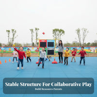 Develops Movement Skills Garbage Sorting Toss Game Improves Hand-Eye Coordination Trash Classification Throwing Game Portable Beanbag Toss Target Set Foldable Design for Preschoolers, Toddlers, Kindergarten, Physical Education Class, Playground, Backyard