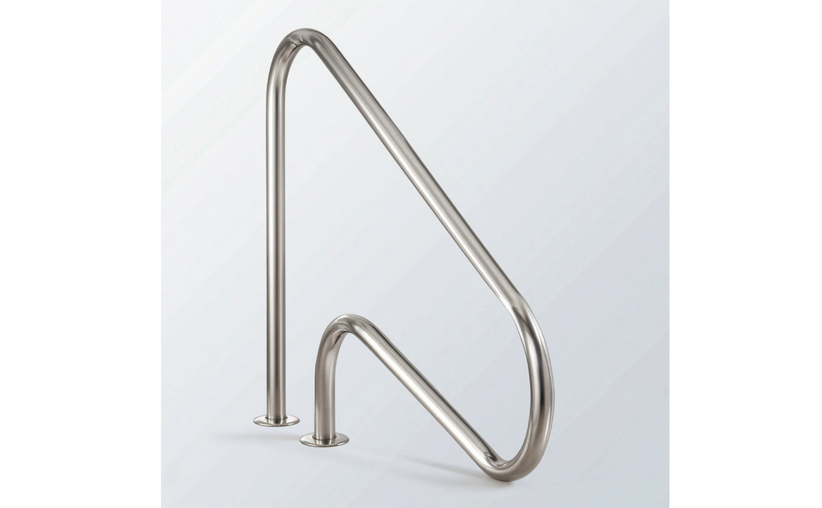 Pool Handrail Stainless Steel Pool Handrail with Base Ergonomic Grab Rail for Homeowners, Hotel Managers, Backyard