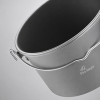 Hard Anodized Aluminum Cookware Set, Camping, Pot, With Lid, Lightweight, Outdoor Cooking Utensils