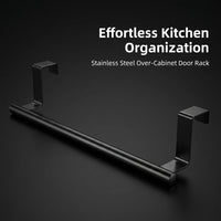 Waterproof Stainless Steel Paper Towel Holder for Kitchen and Small Spaces, Retractable Wall Mounted with Hanging Hook