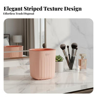 Desktop Trash Can Stylish Appearance Desktop Waste Basket Mini Trash Can Pressure Holder Design Mini Wastebasket Space-Saving