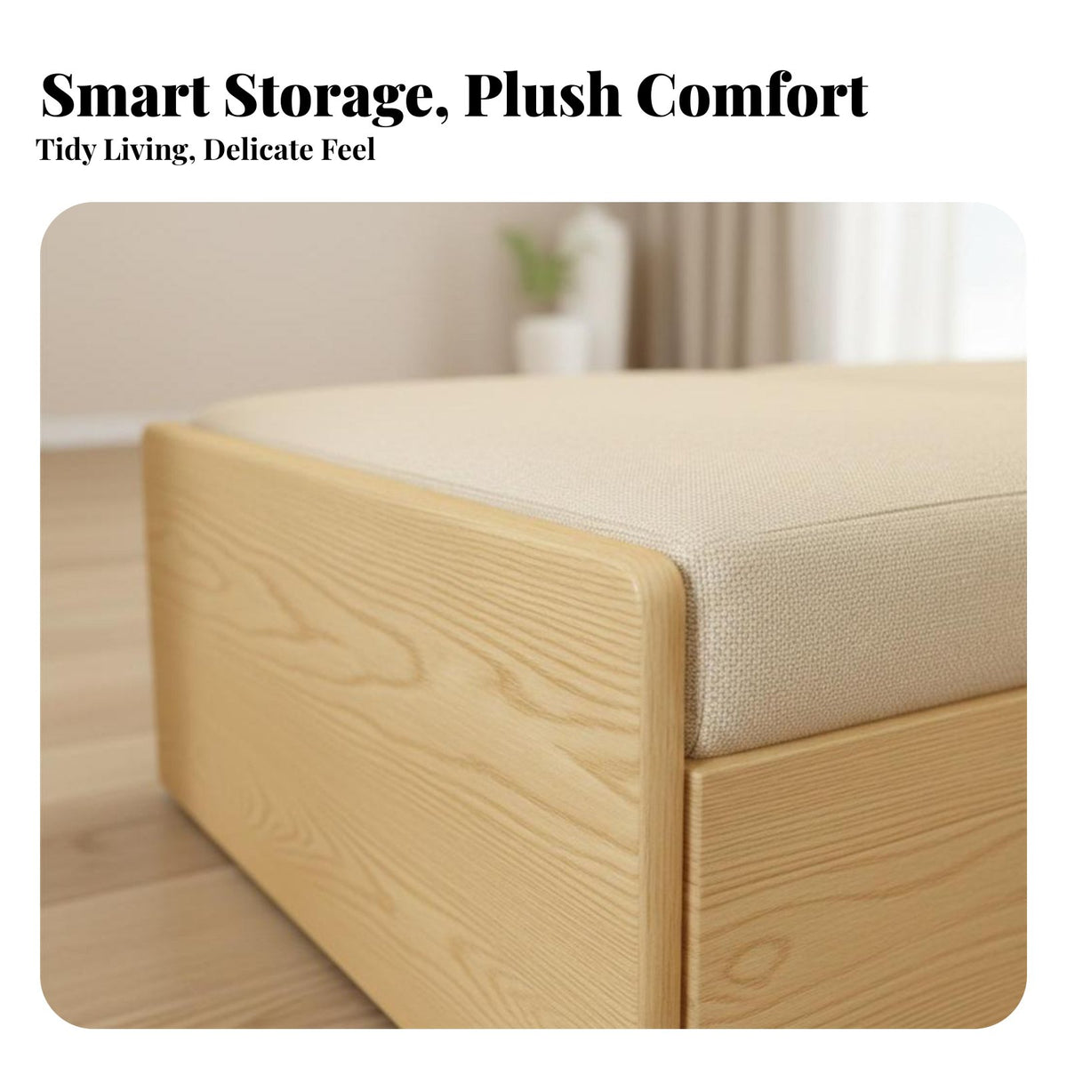 Hardwood Wood Frame Pull-pull-out Bed with Storage 2-in-1 Design Sleeper Sofa Space-Saving transformable Couch for Small Apartment Dwellers, Families, Homeowners, Lounge Area