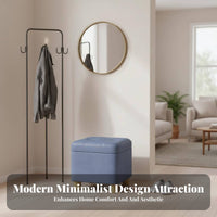 Multi-Functional Lidded Storage Seat Space-Saving Design Upholstered Shoe-Changing Stool Padded top Ottoman Safety Hinge for Apartment Dwellers, homeowners, Families, Entryway, Hallway, Living Room, Bedroom
