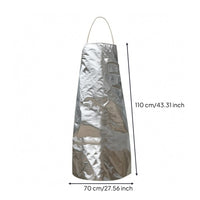 High Temperature Resistant Aluminum Foil Heat Guard Silver Reflective Foil Guard Shiny Finish Stitched Heat Barrier Flexible