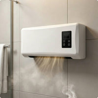 Wall-Mounted Electric Heater Dark Panel Panel Electric Wall Heater Rectangular Home Heating