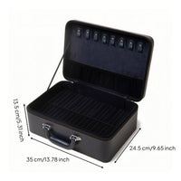 40 Slot Bracelet Case PU Leather Sturdy Construction Bracelet Organizer Securing Display