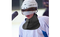 Adjustable Strap Ice Hockey Neck Guard Mesh Material Hockey Neck Protector Curved Front Panel Sports Protection Gear Hook-and-Loop