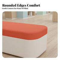 Comfortable Seating paded Metal Frame Stool Multi-Purpose Upholstered Bed End Bench Modern Design Waiting Area Seat Space-Saving for Business Owners, Interior Designers, Shoe shop, Cloakroom, Entryway, Hallway