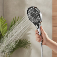 Handheld Shower Head 3-Mode Shower Head with Stop Button Multifunction Easy Install for Bathroom