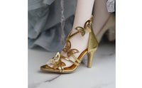1/3 BJD Doll Shoes Elegant Design BJD Doll Heels Secure Fit Butterfly Heel Shoes