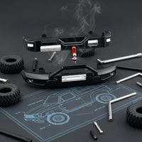 1/12 Scale Crawler Part Scale Truck with Tow Hooks Non-Destructive Installation Toy Vehicle Accessory for Rock Crawling