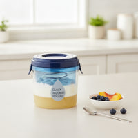 Easy-to-Clean Greek Yogurt Maker Removable Yogurt Filter with Lid Washable Whey Separator Detachable for Kitchen