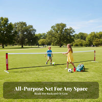 Indoor Outdoor Use Portable Tennis Net Quick Setup Foldable Badminton Net Quick Assembly Up Sturdy Design for Children, Beginners, Backyard, Driveway