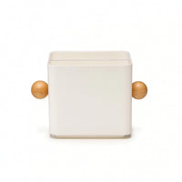 Matte Desktop Storage Box with Divider Small Storage Box with Compartments Space-Saving for Bedside Table