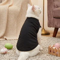 Pet T-Shirt and Pet Vest in Solid Pattern, Synthetic Blend Pet T-Shirt and Pet Vest, Casual Style All Seasons Breathable Pet Apparel Wear