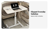 Multi-Functional Foldable Car Desk Easy to Install Car Seat Tray Table Stable Structure Vehicle Dining Tray Sturdy Support for Travelers, Passengers, Distant Workers, Mobile Office, Road Trips, Travel