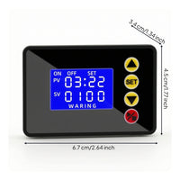 Backlit Microcomputer Time Controller Module Compact Digital Timer with LCD Display Programmable Relay Module with LCD Display Adjustable for Technicians
