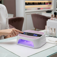 LED Nail Lamp Fast Curing Gel Nail Lamp with Smart Sensor Dryer Dual Wavelength Touch Control for Manicurists, Home DIY