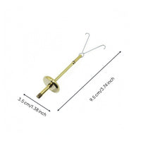 Fly-Fishing Line Gold-Toned Dubbing Silver-Colored Metal Line Winding Tool