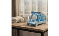 Angled Thermal Printer Stand Elevated Waybill Box Holder Space Efficient Plastic Stand with Sloped Platform Anti-Slip for Shipping Stations