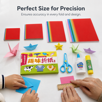 Origami Paper Squares for Kids, Assorted Colors, Crafting and Paper Cutting