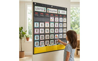 Interactive Classroom Calendar Chart Reusable Calendar Chart with Pocket Sturdy Convenient for Homeschoolers, Homeschool