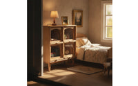 Miniature Wooden Cabinet Detailed Miniature Cabinet with Compartments Realistic Dollhouse Cupboard for Collectors