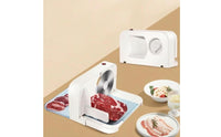 Compact Foldable Meat Cutter Circular Blade Electric Meat Cutter Transparent Tray