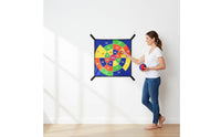 Safe Substitute to Sharp Darts Trampoline Target Board Soft Fabric Sticky Ball Dartboard for Children