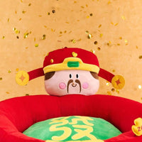 Winter Pet Bed Thick Padded Animal Bedding Festive