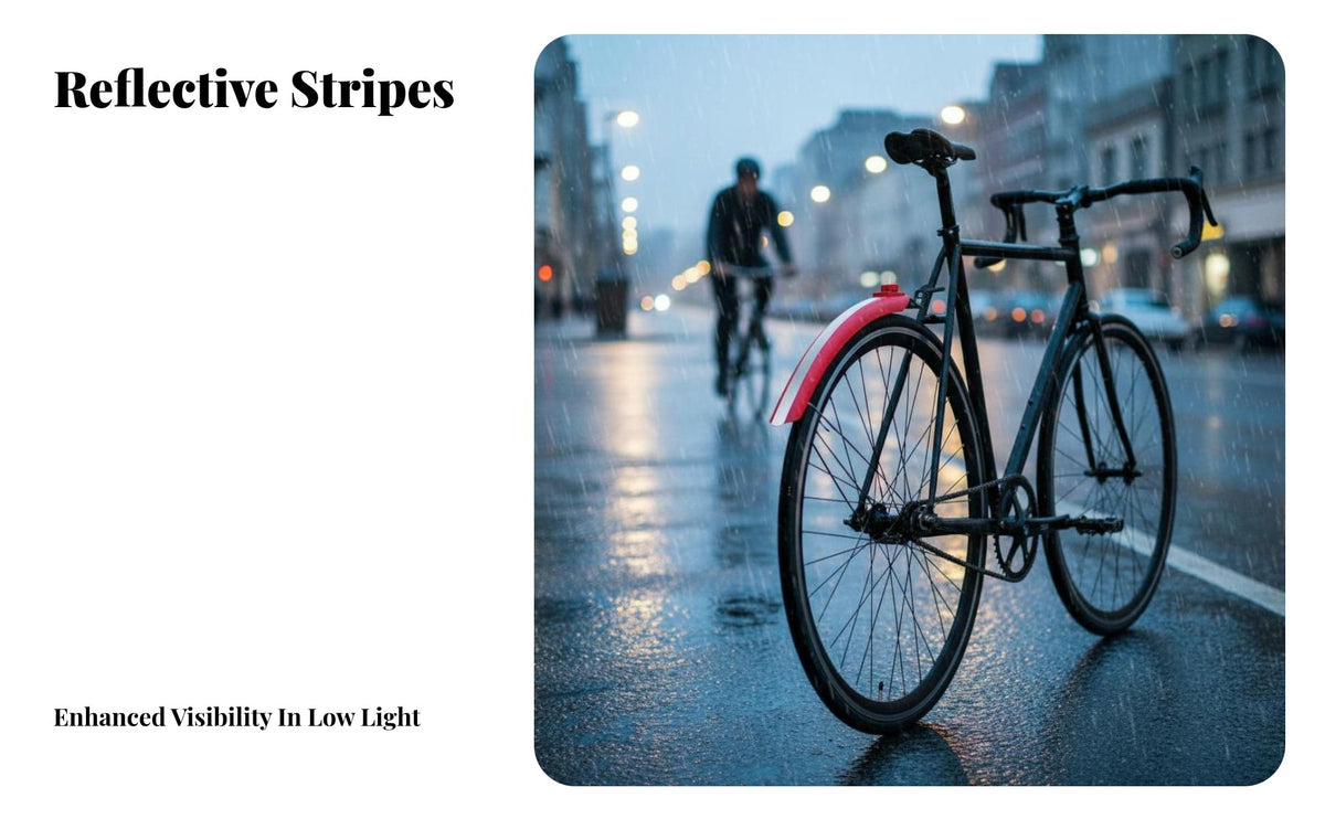 Fixed Gear Bike Mudguards Easy Installation Paved Bike Mudguard Set Cycle Mudguard Set Shock Resistant for Wet Roads