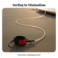 9ft Wave Leash All-Gender Wave Board Leg Rope Knee Cuff Wave Leash Double Rotating Joint 7mm Wave Ing Tether Flexible Connector