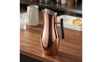 Stainless Metal Water Pitcher 2,000 Ml Side Handle Pitcher Single-Piece Drinkware