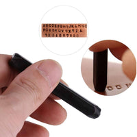 36 Pieces Alphabet Number Stamp Set Clear Legible Marks Steel Punch Stamps Machining Letter and Number Punch Set for Crafters, Leather Work
