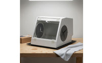 Dust-Proof Sandblasting Box Slanted Viewing Window Sandblasting Dust Collector Box Oral Dustproof Cabinet Side Hand Ports