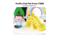 Cute Design Playground Theme Cake Topper Resin Doll Ornament for Children, Desktop